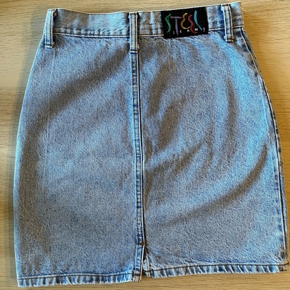 90s Steel Denim Skirt - Picture 5 of 5